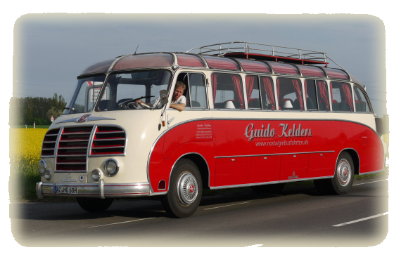 Nostalgiebus Inlandsexkursion Rheinhessen Oldtimer